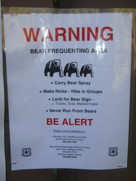 Bear Warning/Alert.